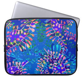 Moderne Abstracte onderwatervarens laptophoes Laptop Sleeve