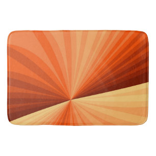 Moderne Abstracte Oranje Rode Vanille Grafische Fr Badmat