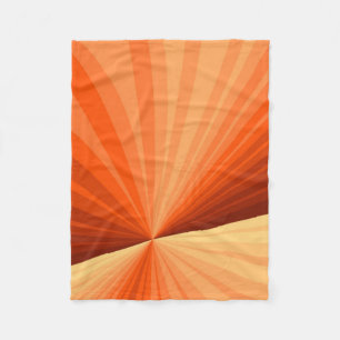 Moderne Abstracte Oranje Rode Vanille Grafische Fr Fleece Deken
