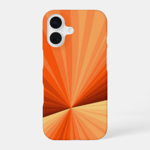 Moderne Abstracte Oranje Rode Vanille Grafische Fr iPhone 16 Hoesje
