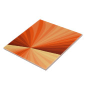 Moderne Abstracte Oranje Rode Vanille Grafische Fr Tegeltje (Zijkant)