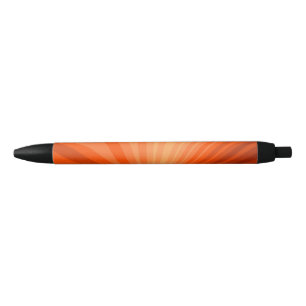 Moderne Abstracte Oranje Rode Vanille Grafische Fr Zwarte Inkt Pen