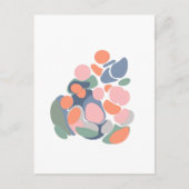 Moderne Abstracte organische vormen Kunst in aarde Briefkaart (Voorkant)