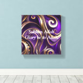 Moderne Abstracte Paarse Canvas Wall Art, Afdruk (Insitu (Houten vloer))