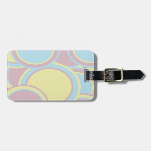 Moderne Abstracte pasteelverf Bagagelabel (Voorkant horizontaal)