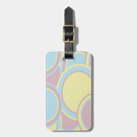 Moderne Abstracte pasteelverf Bagagelabel (Voorkant verticaal)