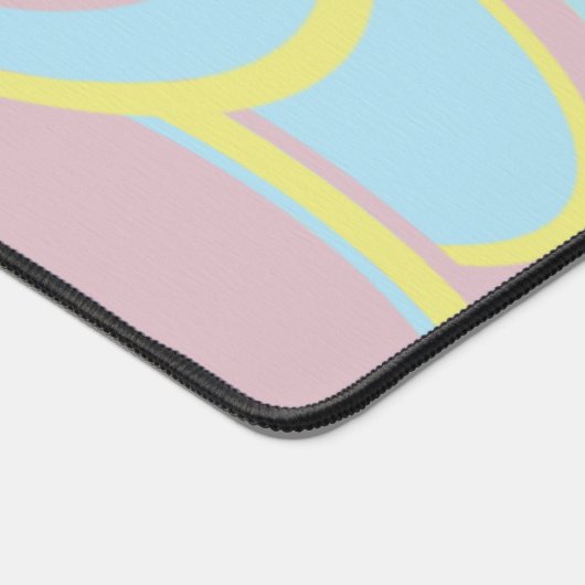 Moderne Abstracte pasteelverf Bureaumat (Hoek)