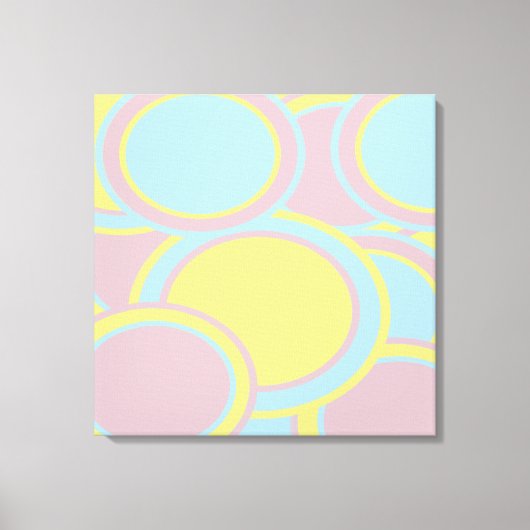 Moderne Abstracte pasteelverf Canvas Afdruk (Voorkant)