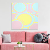 Moderne Abstracte pasteelverf Canvas Afdruk (Insitu (Woonkamer))