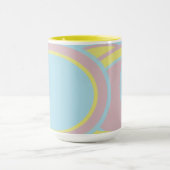 Moderne Abstracte pasteelverf Mok (Midden)