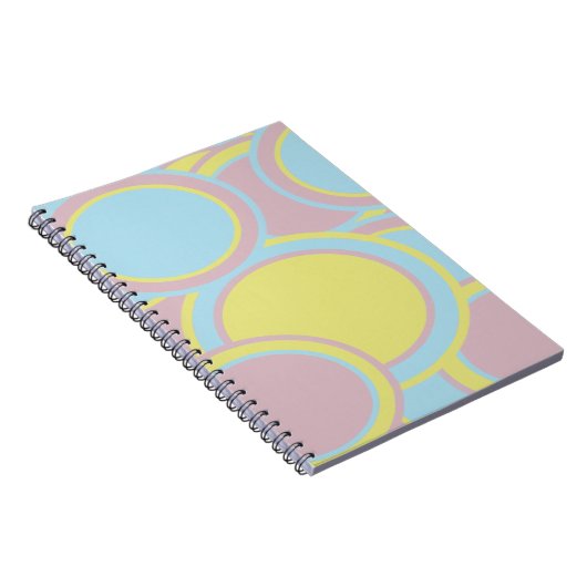 Moderne Abstracte pasteelverf Notitieboek (Rechterzijde)