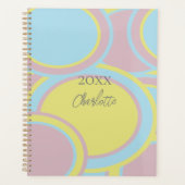 Moderne Abstracte pasteelverf Planner (Voorkant)