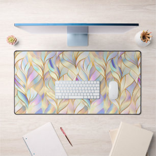 Moderne Abstracte Pastelkleurige Bureaumat