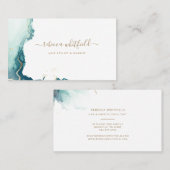 Moderne Abstracte patronen voor script marble Agat Visitekaartje (Voorkant / Achterkant)