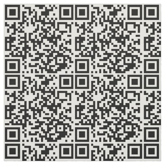 Moderne Abstracte Patroon Aangepaste Scannbare QR Stof (Swatch)