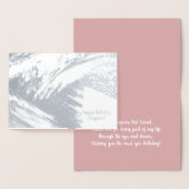 Moderne Abstracte penseel - Echte Folie Folie Kaarten (Display)