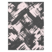 Moderne Abstracte penseelpenseelstreek met zwart o Tafelkleed (Voorkant)