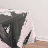 Moderne Abstracte penseelpenseelstreek met zwart o Tafelkleed (Voorbeeld)