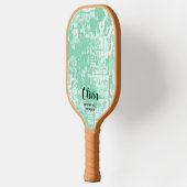 Moderne Abstracte persoonlijke naam Pickleball Pad Paddle (Links)