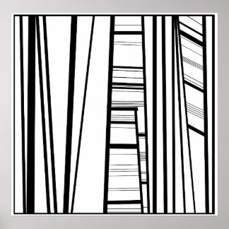 moderne abstracte poster