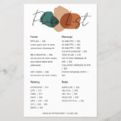 Moderne Abstracte prijslijst voor bedrijven Flyer (Voorkant)