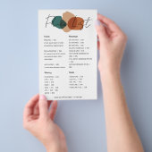 Moderne Abstracte prijslijst voor bedrijven Flyer (Hand)