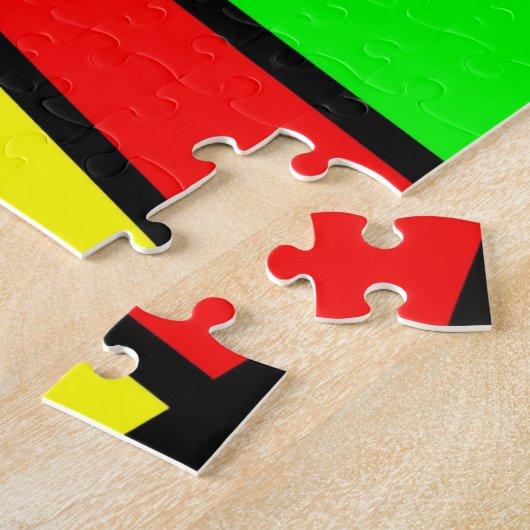 moderne abstracte puzzel legpuzzel (Zijkant)