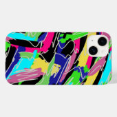 Moderne Abstracte regenboogkleuren Case-Mate iPhone Case (Achterkant (horizontaal))