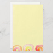 Moderne abstracte regenboogverf briefpapier (Voorkant / Achterkant)