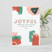 Moderne abstracte rode afbeelding, roze + groene v aankondiging (Staand voorkant)