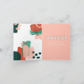 Moderne abstracte rode afbeelding, roze + groene v aankondiging (Binnen)