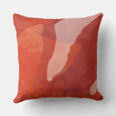 Moderne Abstracte rode bloem van RD Kussen (Achterkant)