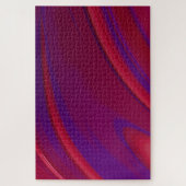 Moderne Abstracte rode Paarse wervelkolom - harde  Legpuzzel (Verticaal)