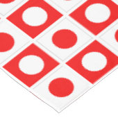 Moderne Abstracte Rood & Witte Tafelkleed (Gekanteld)