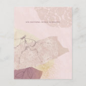 Moderne Abstracte roze brutale goudprijsbinding (Achterkant)