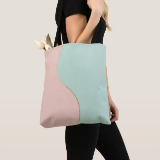 Moderne Abstracte Roze Mint Collectie Draagtas