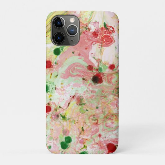 Moderne Abstracte roze rode gele Sjabloon Case-Mate iPhone Case (Achterkant)