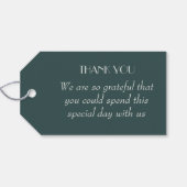 Moderne Abstracte Sage Green Moss Waterverf Cadeaulabel (Achterkant Horizontaal)