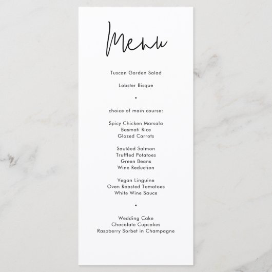 Moderne Abstracte schilder Sage Groene Bruiloft Menu (Voorkant)