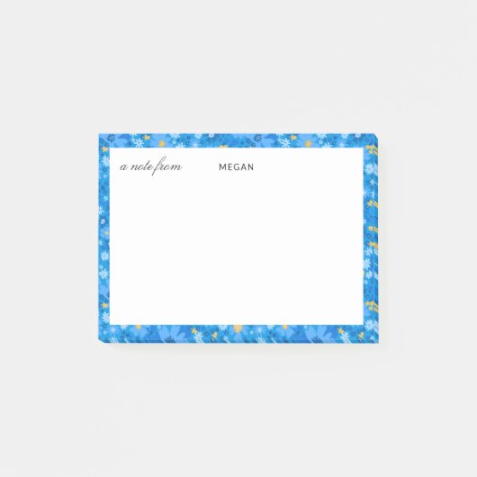 Moderne abstracte schilderige en geschrifte post post-it® notes (Voorkant)