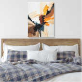 Moderne Abstracte schilderij Canvas Print (Insitu (Slaapkamer))