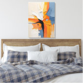 Moderne Abstracte schilderij Canvas Print (Insitu (Slaapkamer))