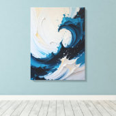 Moderne Abstracte schilderij Canvas Print (Insitu (Houten vloer))