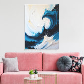Moderne Abstracte schilderij Canvas Print (Insitu (Woonkamer))