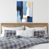 Moderne Abstracte schilderij Canvas Print (Insitu (Slaapkamer))