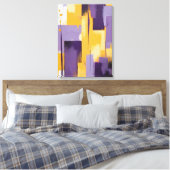 Moderne Abstracte schilderij Canvas Print (Insitu (Slaapkamer))