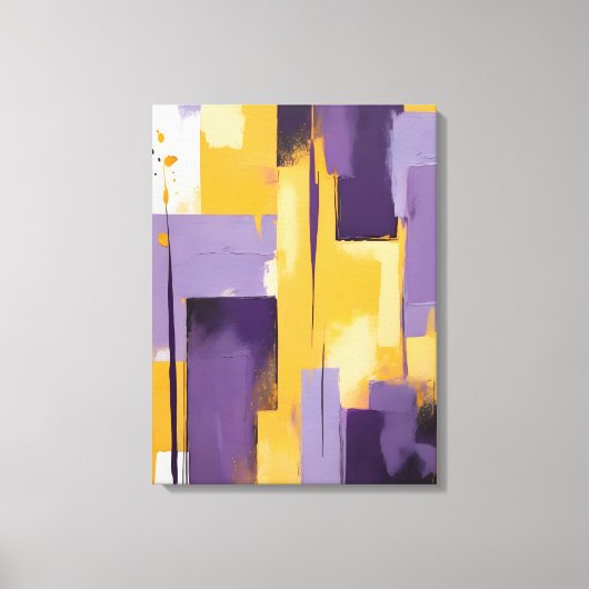 Moderne Abstracte schilderij Canvas Print (Voorkant)