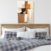Moderne Abstracte schilderij Canvas Print (Insitu (Slaapkamer))
