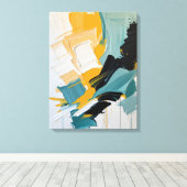 Moderne Abstracte schilderij Canvas Print (Insitu (Houten vloer))
