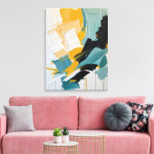 Moderne Abstracte schilderij Canvas Print (Insitu (Woonkamer))